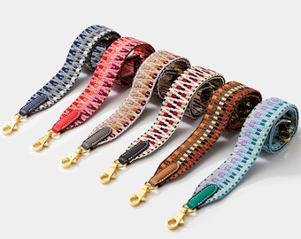 1.5" wide 6 colors Reticulation Crossbody Strap Purses Replacement Adjustable Handbag Strap shoulder strap replacement one shoulder strap