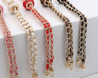 5 colors gold ball adjustable length metal Replacement Bag Strap, Crossbag Shoulder Handbag Replacement bag strap,hand bag Strap Replacement