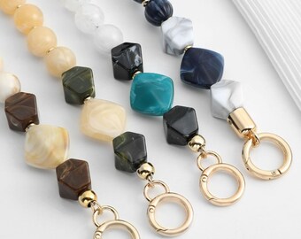 4 Retro colors Resin Purse Extension Chain, Acrylic Crossbag Shoulder extension Chain, Extension Bag Chain,Bag Strap Extender Accessory