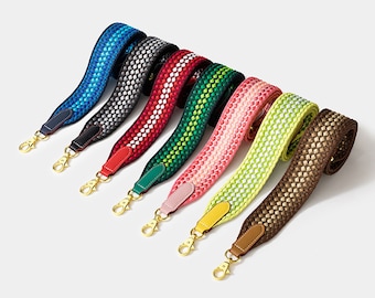 Gradient color Bubbles Replacement Bag Strap for Kelly, Evelyne, Picotin, Herbag Designer Bag Strap crossbag  shoulder Strap Replacement