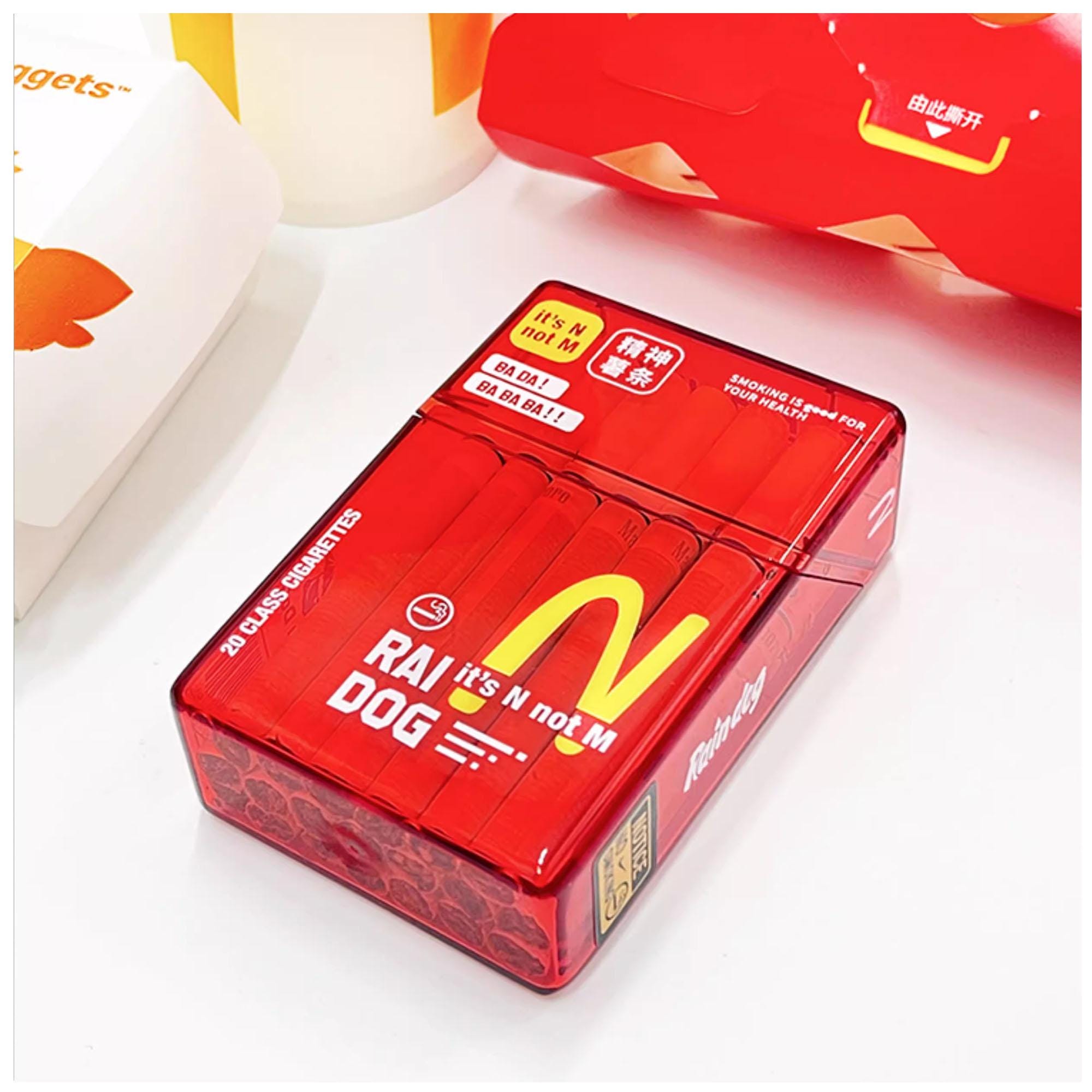 Transparent Cigarette Case , Fun Design Cigarette Box, Tobacco Case, Fits  Average Sized of Cigarettes or Any Tobacco You Roll Yourself