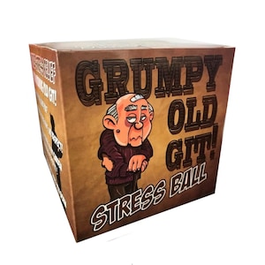 Pelota antiestrés para viejo gruñón, regalo divertido para él, regalo de broma con humor descarado para hombres