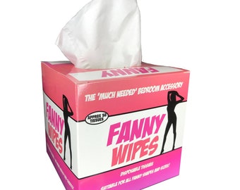 Fanny Wipes - Funny Rude Novelty Prank Joke Birthday Gifts for Her Women Girlfriend Wife