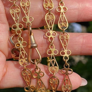 Art Nouveau French 18ct gold with mark Exquisite antique necklace