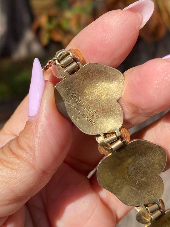 David-andersen Enamel Jewelry Set | C.1950s | Sterling Silver