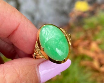 アンティーク翡翠リング、翡翠毒リング、中国製リング、アンティーク