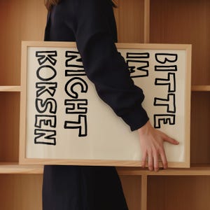 Bitte Im Bad Nicht Koksen Print – Lustiges Poster für Badezimmer image 3