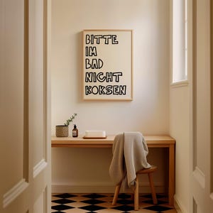 Bitte Im Bad Nicht Koksen Print – Lustiges Poster für Badezimmer image 6