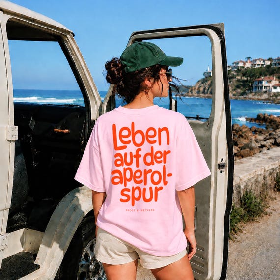Unisex Spritz Cocktail T-Shirt | Sommer Statement Oversize Shirt