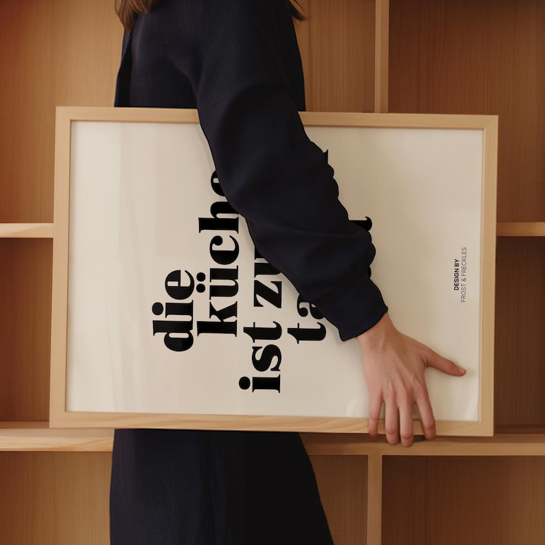 Die Küche ist zum Tanzen da Print – Typographie Poster für Küche image 4