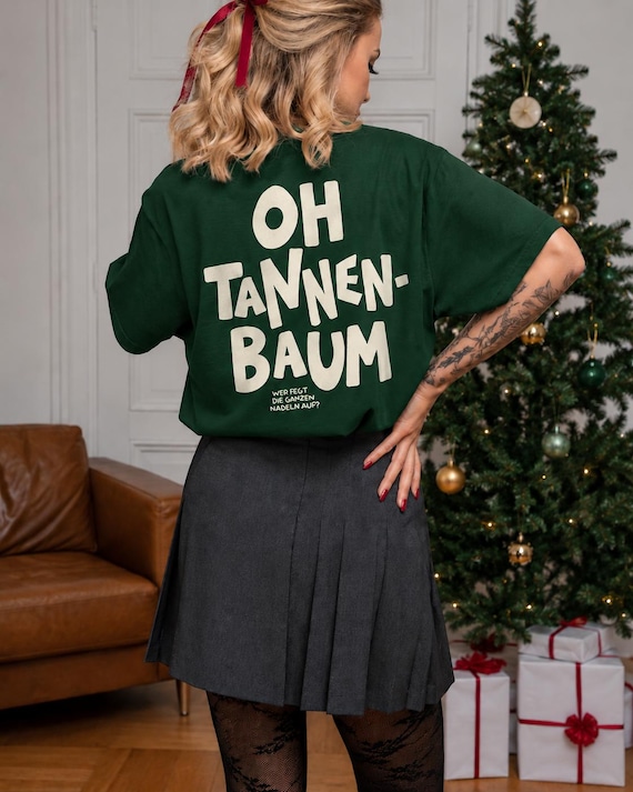 Oh Tannenbaum Shirt | Weihnachts T-Shirt | Unisex Weihnachtsshirt für Sie und Ihn