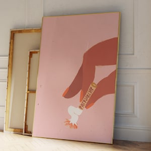 écrasez le patriarcat | Chute du patriarcat Impression | Art mural féministe | Décoration murale responsabilisation | Féminisme Flinta | Cadeau pour elle oeuvre d'art