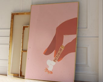 Smash the Patriarchy Poster | Fall of the Patriarchy Print | Feminist Wall Art | Empowerment Wall Decor | Feminism Flinta | Gift For Her Art