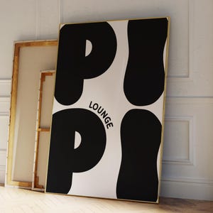 Pipi Lounge Poster, Poster Badezimmer, Gäste WC Toilette, Toilettenschild, Poster Toilette, Witziges Poster Gäste WC Schild, Pipi Kaka Land