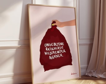 Póster "Aplastar el patriarcado": Impresión de arte mural feminista