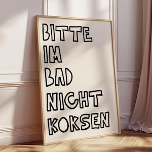 Bitte Im Bad Nicht Koksen Segno Poster Stampa, Divertente Segno del Bagno, Segno della Toilette, Kein Koks im Bathroom Poster, Segno della Porta del Bagno, Porta del WC