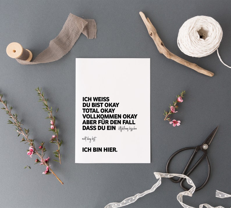 Mobumeia Pocket Hug Vergissmeinnicht-Blume - Handgehäkelt Mit Motivationskarte