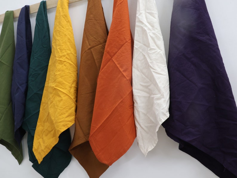 Cotton Napkins 100 Pack: Solid Color Stonewashed Cloth - Thumbnail 2