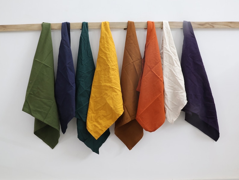 Cotton Napkins 100 Pack: Solid Color Stonewashed Cloth