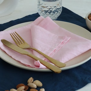 Cotton dinner napkins wedding cloth napkin,reusable wedding table decoration hand dyed cloth napkins light pink color napkin,Cocktail napkin