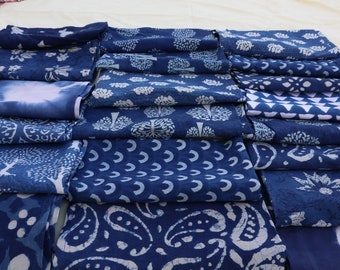 Set Of 10 Pcs. Indigo Blue Napkins, Dinner Kitchen napkins, 100% Cotton Wedding Party Napkins Set Boho Style Reusable Table Cloth Napkins