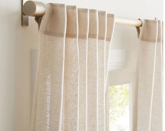 Natural Linen Curtains for living room19 colors, Grommet, Rod pocket Window Drape ,Curtain Two Panel Curtains Linen Curtain Bohemian Curtain