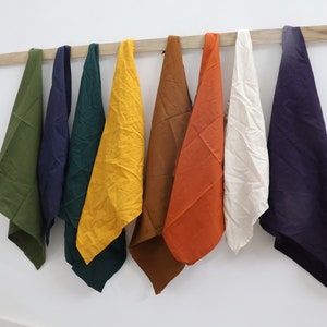 Cotton Napkins 100 Pack: Solid Color Stonewashed Cloth