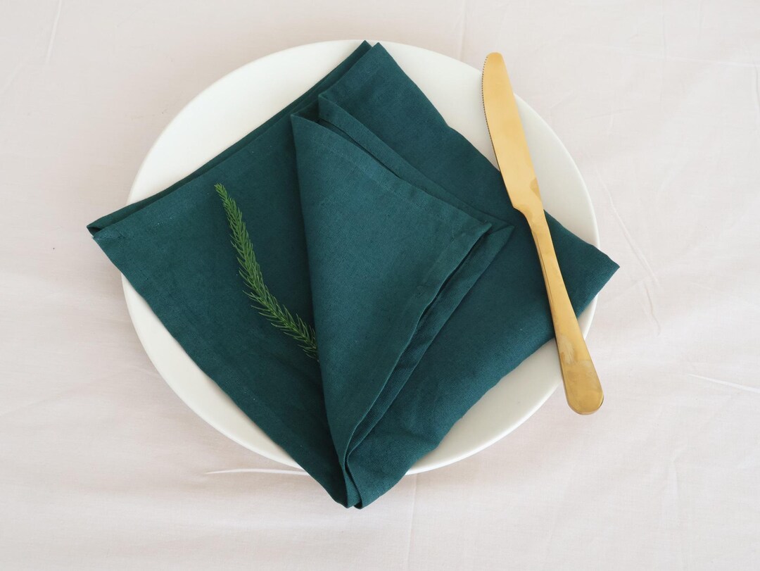 Pack De 100 Servilletas De Papel - Color Verde, Ideales Para Fiestas, Comidas Y Eventos
