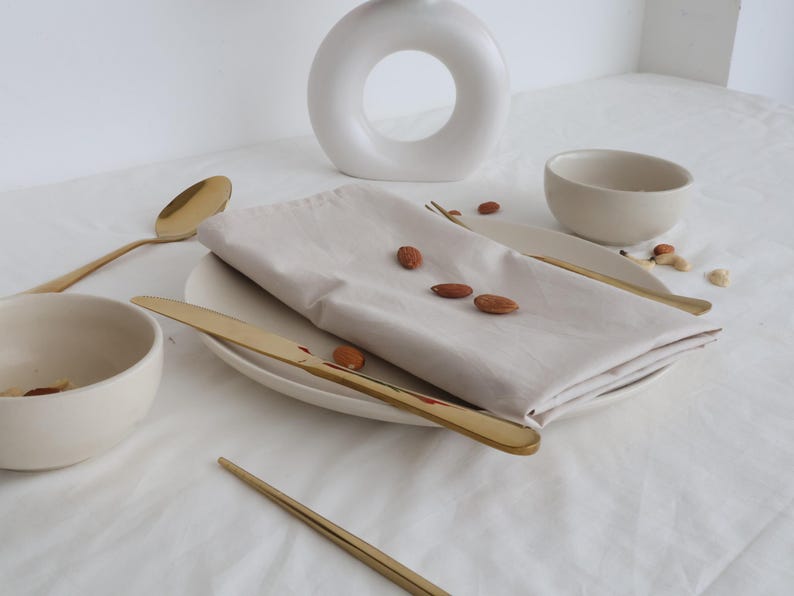 Natural Cotton Dinner Napkins