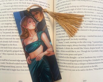 Elriel Butterflies- Elain and Azriel Bookmark, Officially Licensed Art from ACOTAR by Sarah J Maas