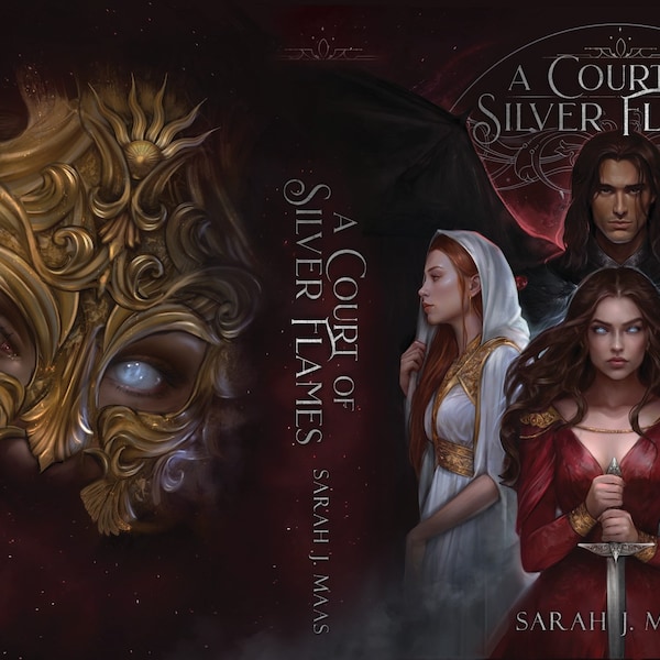 A Court of Silver Flames Dust Jacket - Sarah J Maas, (ACOTAR) Nessian Alternative Cover