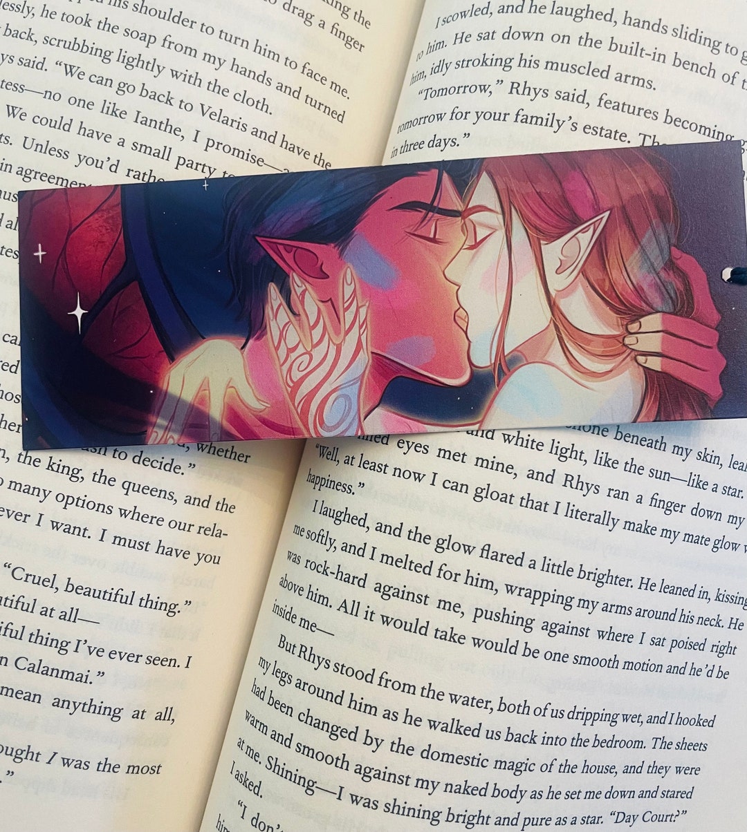 Feysand Chapter 55 Feyre and Rhysand Bookmark, Officially Licensed Art ...