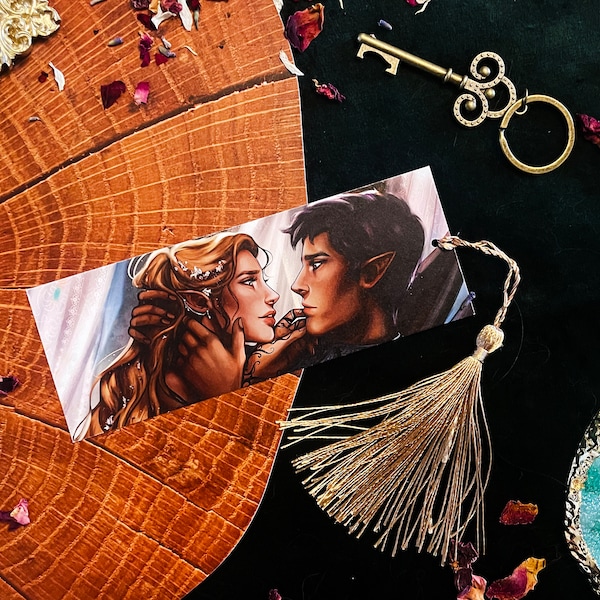Feysand - Feyre and Rhysand Bookmark, Officially Licensed Art from ACOTAR by Sarah J Maas