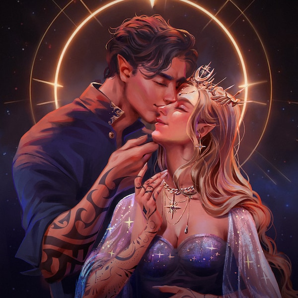 Feyre and Rhysand Bookmark - Feysand (A Court Of Mist and Fury) Sarah J Maas, Lulybot