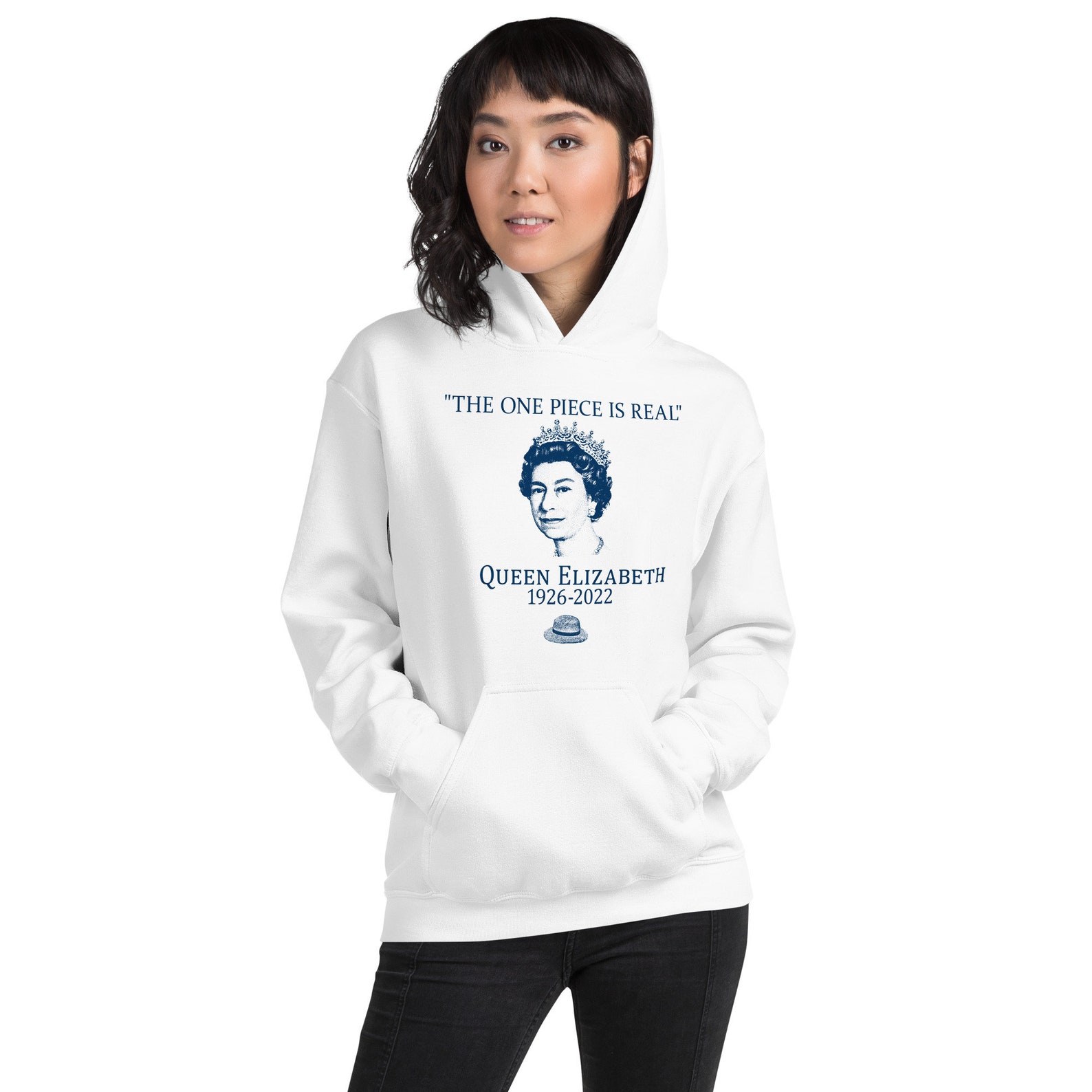 The ONE PIECE is REAL queen Elizabeth hoodie - Etsy