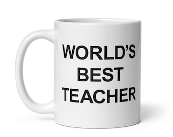 Worlds Best Teacher | The Office Parody Mug