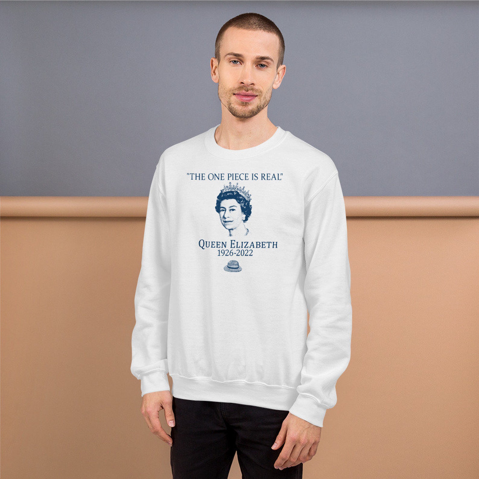 The ONE PIECE is REAL queen Elizabeth sweatshirt - Etsy