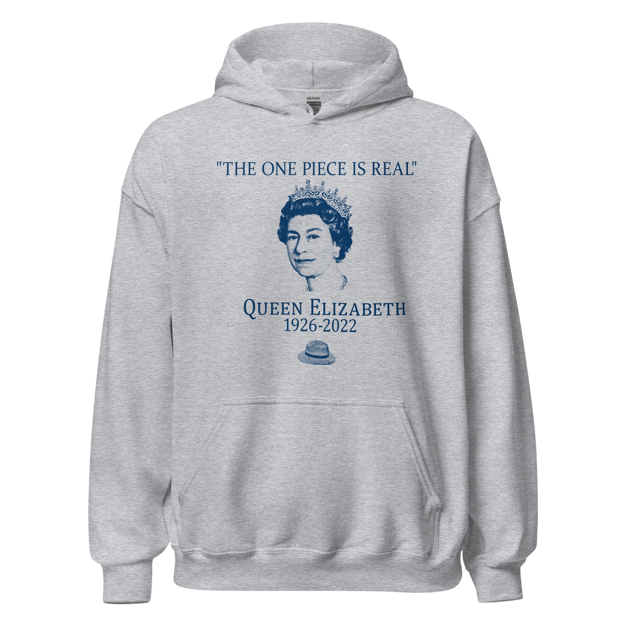 The ONE PIECE is REAL queen Elizabeth hoodie - Etsy