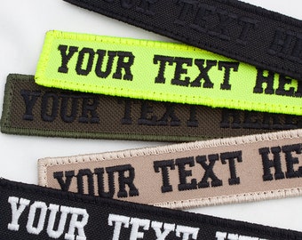 Custom Embroidered Name Patch Tag