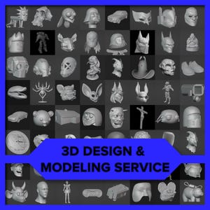 3D Design and Modeling Service - Affordable Custom 3D Model To Order - 1h