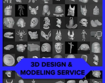 3D Design and Modeling Service - Affordable Custom 3D Model To Order - 1h