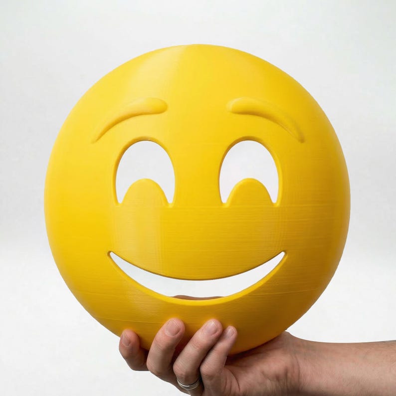 Smiling Face Emoji Mask / Cosplay - Etsy