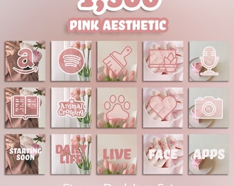 1,500 Stream Deck Icons | Streamers, Streaming, Twitch | Pink Aesthetic