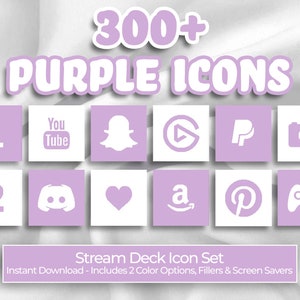 Lila - 300+ Stream Deck Icons | Dieser Artikel ist ein Unikat