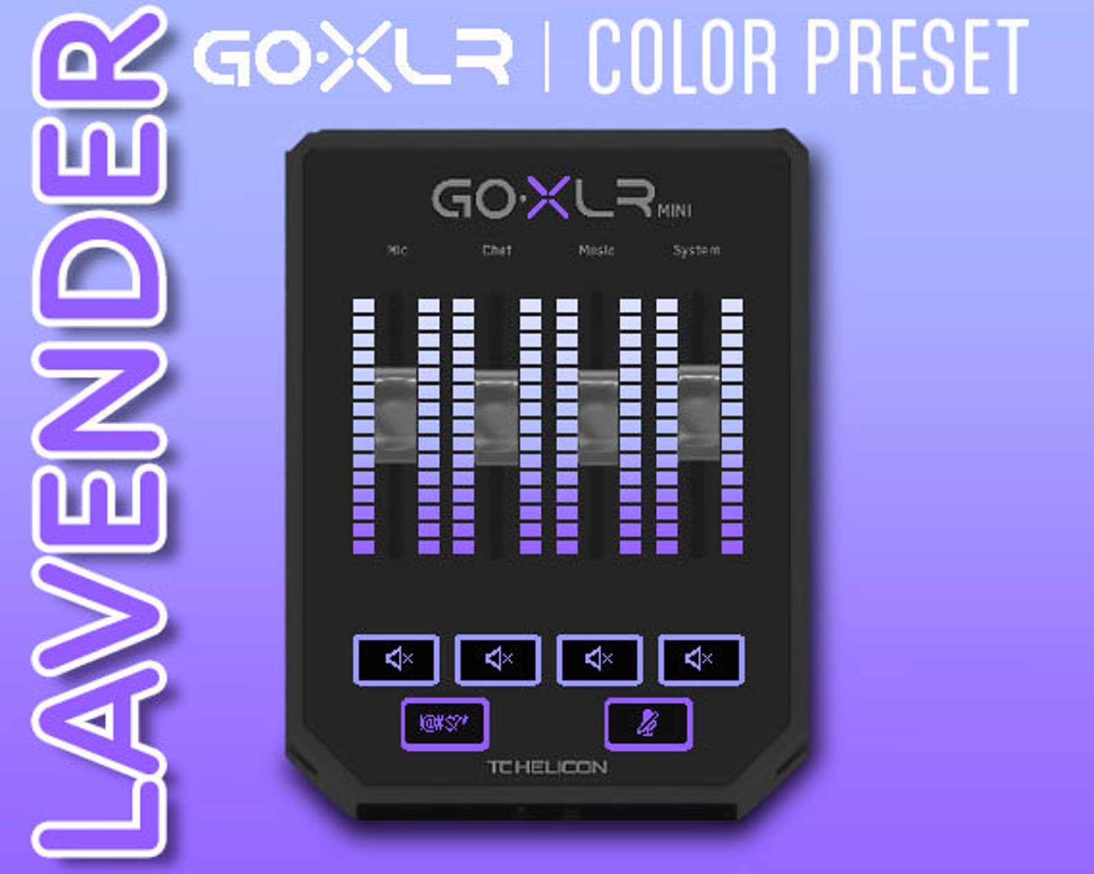 Lavender Purple Goxlr Mini Color Profile Download Etsy