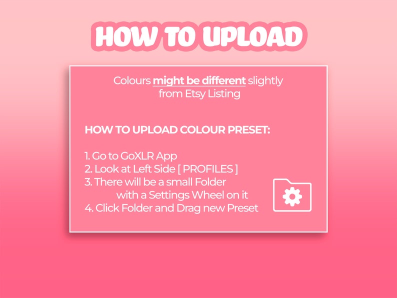 Pink Goxlr Mini Color Profile Download Etsy