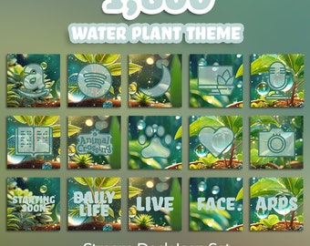 1,800 Stream Deck Icons | Streamers, Streaming, Twitch | Water Plant Icons