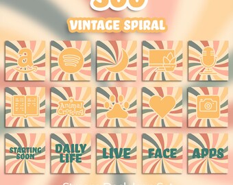 300 Stream Deck Icons | Streamers, Streaming, Twitch | Vintage Spiral