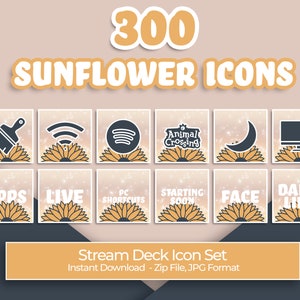 Sunflower Icons - 300 Stream Deck Icons | Streamers, Streaming, Twitch