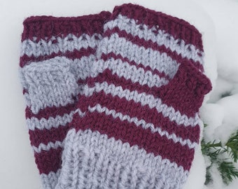 Knit fingerless gloves Kids mittens Handknit handwarmers Knitted arm warmers Spring gloves Autumn mitts